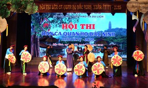 580 liền anh, liền chị tham gia Hội thi dân ca Quan họ Bắc Ninh xuân Ất Tỵ 2025