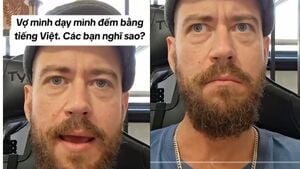 Clip cô gái dạy chồng Tây đếm số tiếng Việt hài hước hút hơn 2 triệu lượt xem