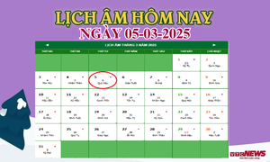Lịch âm 5/3 - Âm lịch hôm nay 5/3 chính xác nhất - lịch vạn niên 5/3/2025