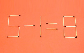 Phép tính que diêm 5 - 1 = 8 khiến nhiều người 'căng não' tìm lời giải