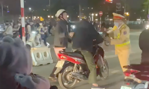Khởi tố vụ ‘trốn đo nồng độ cồn, đấm vào mặt CSGT’ ở Hải Phòng