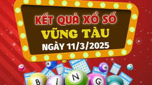 Kết quả xổ số Vũng Tàu hôm nay 11/3/2025 - XSVT 11/3