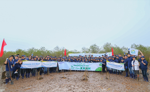 Panasonic trồng 10.000 cây bần chua tại tỉnh Thái Bình