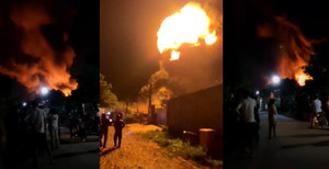 Sau nhiều tiếng nổ lớn, xưởng sơn ở Đồng Nai bốc cháy dữ dội