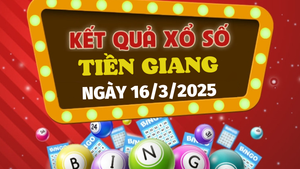 Trực tiếp kết quả xổ số Tiền Giang hôm nay 16/3/2025 - XSTG 16/3