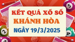 Kết quả xổ số Khánh Hòa hôm nay 19/3/2025 - XSKH 19/3