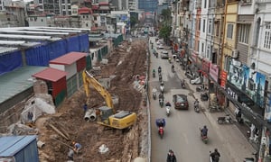 Hà Nội tăng tốc thi công tuyến đường 400 tỷ, quyết cán đích trong tháng 9