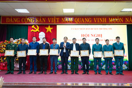 Huyện Thường Tín: Tổng kết công tác tuyển quân và giáo dục quốc phòng, an ninh