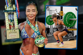 'Bà ngoại cơ bắp' vô địch cuộc thi thể hình ở tuổi 55