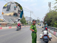 Tài xế xe ôm công nghệ bị container cán tử vong ở TP.HCM