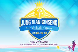 Jung Kian Ginseng Pickleball Open sắp diễn ra tổng giải thưởng lên tới 2 tỷ đồng
