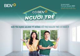 BIDV tung gói tín dụng 40.000 tỷ đồng hỗ trợ người trẻ nhân ngày 26/3