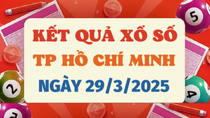 Kết quả xổ số TP.HCM hôm nay 29/3/2025 - XSHCM 29/3