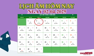 Lịch âm 2/4 - Âm lịch hôm nay 2/4 chính xác nhất - lịch vạn niên 2/4/2025