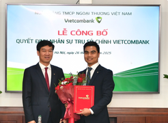 Bổ nhiệm Phó Giám đốc Ban Giao dịch thị trường tài chính toàn cầu Vietcombank