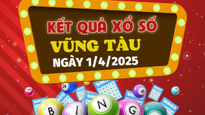 Kết quả xổ số Vũng Tàu hôm nay 1/4/2025 - XSVT 1/4