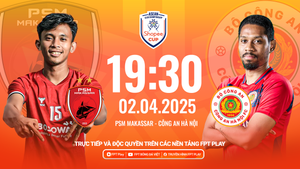 Xem trực tiếp bóng đá PSM Makassar vs Công an Hà Nội ngày 2/4 trên kênh nào?