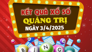 Kết quả xổ số Quảng Trị hôm nay 3/4/2025 - XSQT 3/4