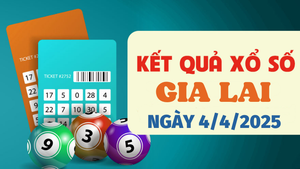 Kết quả xổ số Gia Lai hôm nay 4/4/2025 - XSGL 4/4