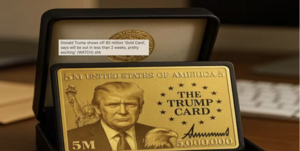 Tổng thống Mỹ khoe thẻ vàng visa trị giá 5 triệu USD