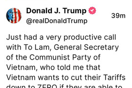 Tổng thống Hoa Kỳ chia sẻ về 'cuộc điện đàm rất hiệu quả' với Tổng Bí thư Tô Lâm