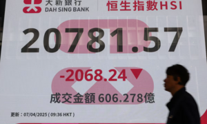 Chứng khoán châu Á lao dốc không phanh