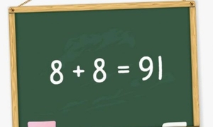 Đố bạn khi nào phép tính 8 + 8 = 91 trở thành đúng?