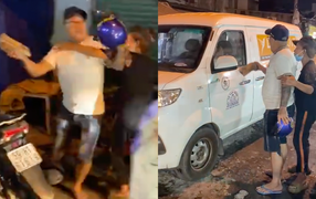 Làm rõ clip người đi xe máy chặn đường ô tô, hung hãn đập bể kính lái ở TP.HCM
