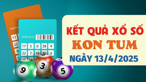 Kết quả xổ số Kon Tum hôm nay 13/4/2025 - XSKT 13/4