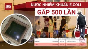Nước máy hôi tanh, nổi váng: Dân chung cư Hà Nội xếp hàng hứng nước hàng đêm