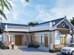 Những mẫu nhà cấp 4 có 3 phòng ngủ đẹp hiện đại