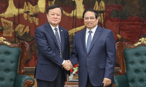 Thủ tướng Phạm Minh Chính tiếp Chủ tịch Tập đoàn tàu bay thương mại Trung Quốc