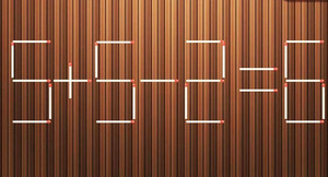 Di chuyển một que diêm để phép tính 5+5-2=6 thành đúng