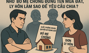Nhờ bố mẹ chồng đứng tên mua nhà đất, khi ly hôn làm sao để đòi phần của mình?