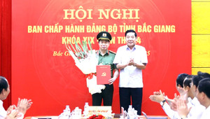 Giám đốc Công an tỉnh Bắc Giang tham gia Ban Thường vụ Tỉnh ủy
