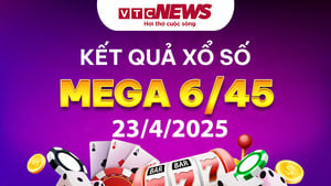 Vietlott 23/4 - Kết quả xổ số Vietlott hôm nay 23/4/2025 - Xổ số Mega 6/45