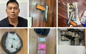 Khám xét khẩn cấp nơi ở trùm ma túy đất Cảng, thu giữ nhiều ma túy, vũ khí