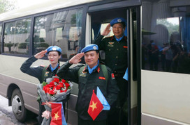 Công an Việt Nam lên đường thực hiện sứ mệnh gìn giữ hoà bình LHQ trong dịp 30/4