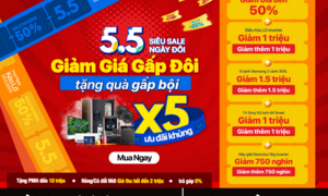 Sale ngày đôi 5/5: MediaMart giảm sốc đến 50% hàng nghìn mặt hàng