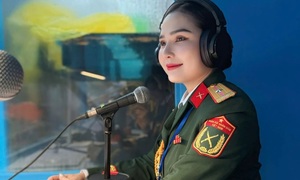 Nữ thiếu tá có giọng đọc 'chạm đến trái tim' trong đại lễ 30/4