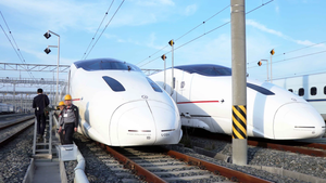 Tàu cao tốc của Nhật Bản dừng chạy vì rắn