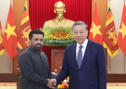 Tổng Bí thư Tô Lâm tiếp Tổng thống Sri Lanka