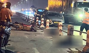 Hai người tử vong sau cú va chạm trên cầu ở Hà Nội