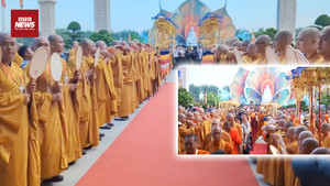 Hàng nghìn tín đồ Phật giáo tụ hội ở Việt Nam tham dự ngày hội tâm linh toàn cầu