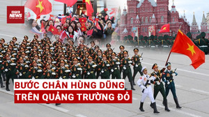 Hình ảnh chiến sĩ Việt Nam làm rạng danh Tổ quốc ở Quảng trường Đỏ