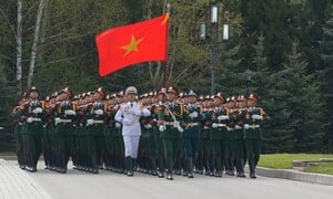 Đoàn Việt Nam sẵn sàng cho lễ duyệt binh trên Quảng trường Đỏ