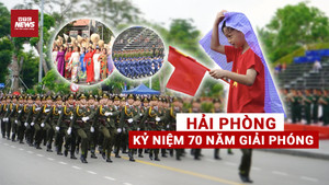 TRỰC TIẾP: Duyệt đội ngũ và diễu hành quần chúng kỷ niệm 70 năm Ngày giải phóng Hải Phòng