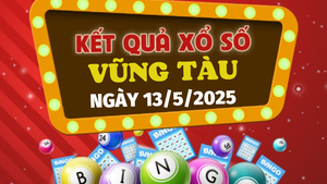 Kết quả xổ số Vũng Tàu hôm nay 13/5/2025 - XSVT 13/5