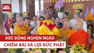 Tận mắt chiêm bái Xá lợi Đức Phật, phật tử nghẹn ngào bật khóc 