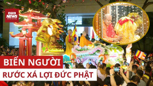 Biển người rước Xá lợi Phật giữa lòng Hà Nội: Cảnh tượng tuyệt đẹp chưa từng thấy